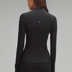 LuLuと同じDefina * 高バージョンのスポーツランニングガードル長袖フィットネスジャケット