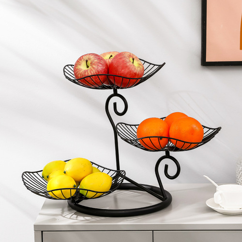 Nordic INS-style golden iron fruit tray/dry snack tray minimalist creative living room home tea table snack tray decoration
