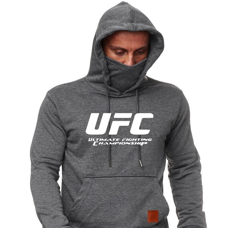 Cross-Border Casual Men's Clothing European and American Mma Fighting Sports Ufc Sweatshirt Men's Fleece Pullover Hoodie Printed Top