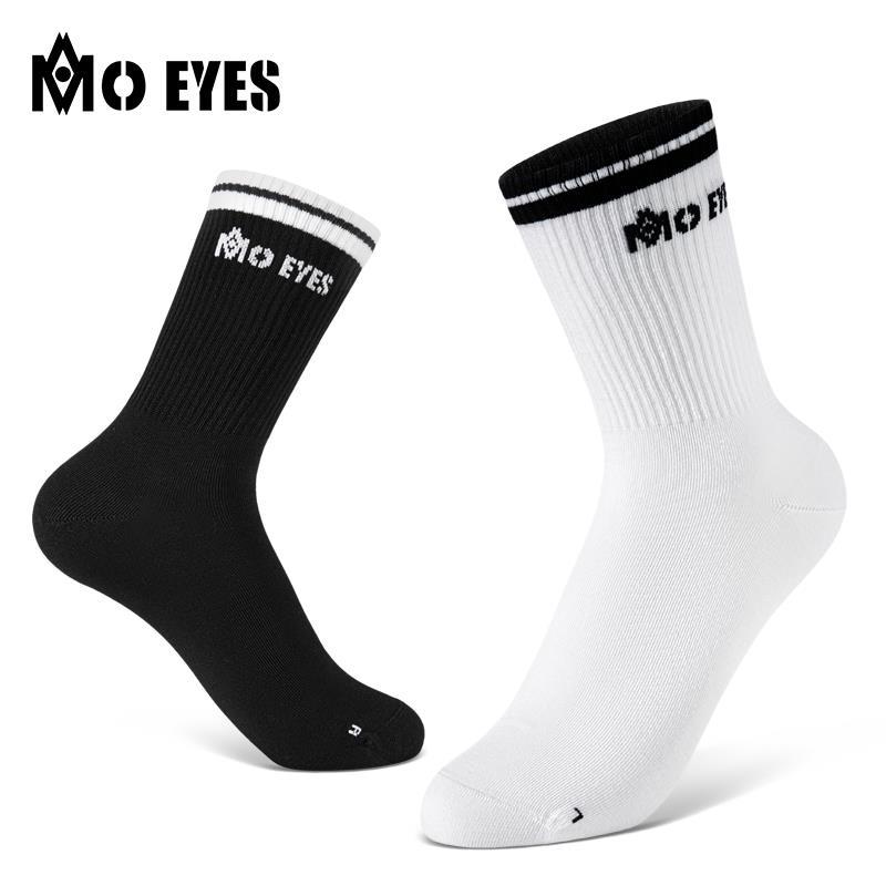 Tất golf nữ moeyes mắt ma thuật phối màu ống giữa co giãn thể thao chống bóng — Một size