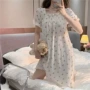 薄款中长款夏季宽松家居服