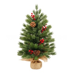 クロスボーダー爆発小型クリスマスツリーデスクトップ家庭用小型暗号化発光PEクリスマスツリーセット装飾品置物