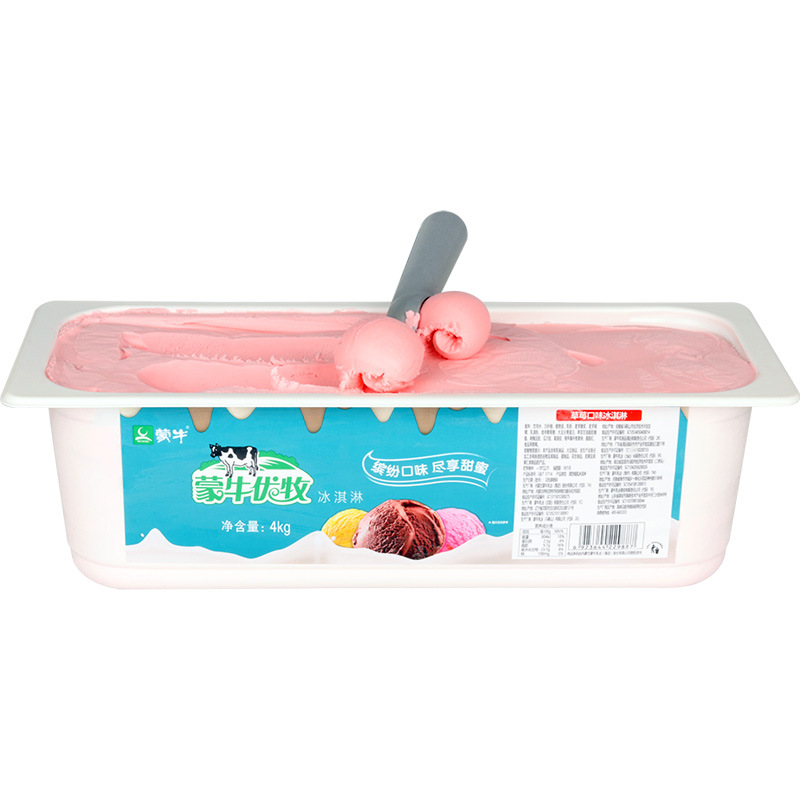 Mengniu 4kg 딸기 맛 + 숟가락 파기