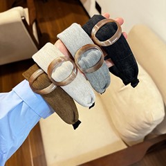 韩版ins园扣发箍布艺休闲百搭少女头箍秋冬新品美拉德高级感发饰