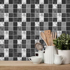CZ02 Grid Tile Sticker for Kitchen, Bathroom, Dormitory, Restaurant, Rental Housing, Cross-Border Amazon Self-Adhesive Wall Sticker Wholesale