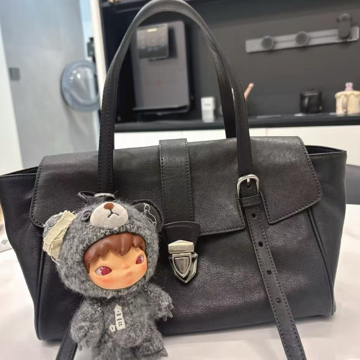 Original Baguette Briefcase Niche New Arrival Women's High-End Casual Commuter Handbag Retro Minimalist Single Shoulder Underarm Bag - Thumbnail 4