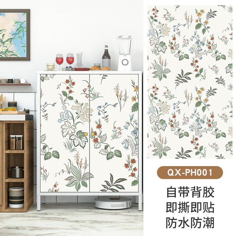 Fresh self-adhesive waterproof sticker, wallpapers