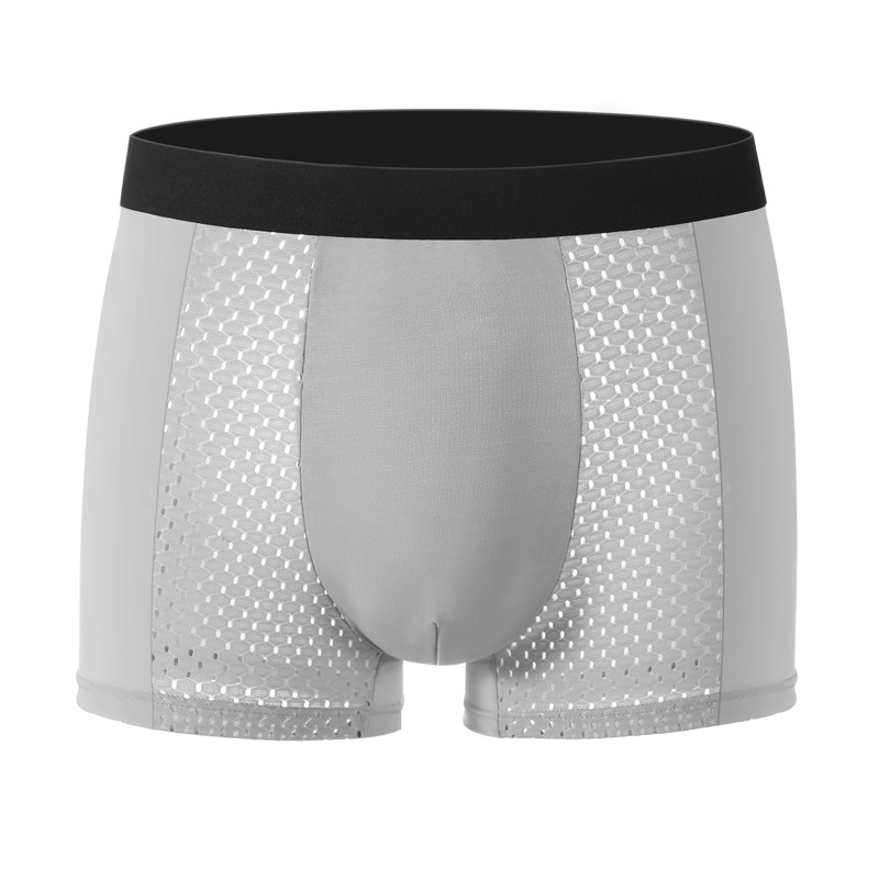 Herrars boxerkalsonger ice silk mesh ventilerande sommar_voghion.com