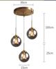 Scandinavian creative ceiling lamp for living room, bar decorations, design glossy lampshade, lights, light luxury style