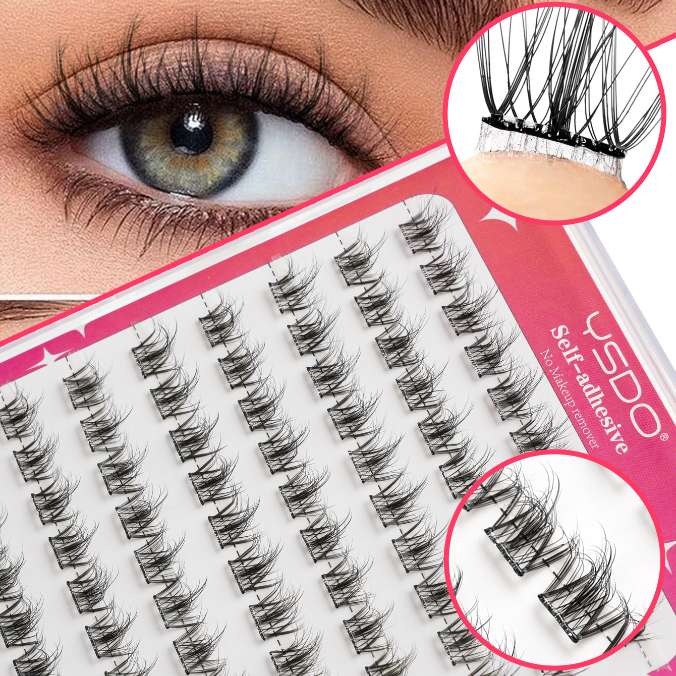 63g Weight False Eyelashes Makeup Tools Types 1 Set Quantity Imported Fiber Material Geometric Pattern Casual, Elegant, Glam Style Casual Elegant Glam Geometric Imported Fiber False Eyelashes 1 Set 4