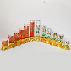 白水晶キャンドル、無煙防風キャンドルホルダー、祭り用ガラスカップ、ゼリー、箱詰め卸売、祭り用