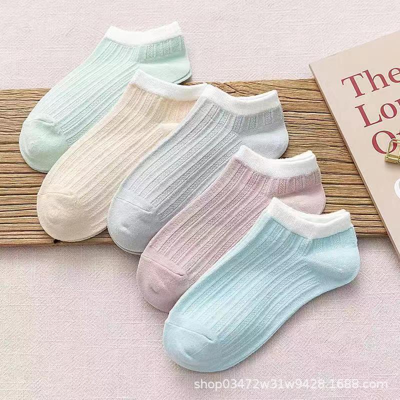 Calcetines primavera y verano niñas tubo medio color sólido mujer todo fósforo jk personalidad de tendencia tubo medio largo color sólido aguja gruesa apilamiento calcetines estilo delgado