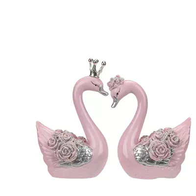 Car Ornaments, Cute Feathered White Car ornaments - noble-pink-swan