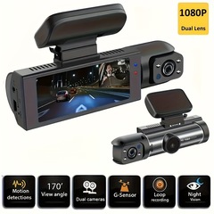 2024起爆推奨自動車ドライブレコーダhd夜視1080p車載360度車前車内ダブルミラー
