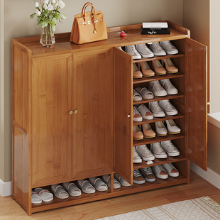 New Modern Simple Dust-proof Flip-on Shoe Cabinet Integrated Cabinet Household Entrance Door Large Capacity Multi-layer Shoe Rack Storage