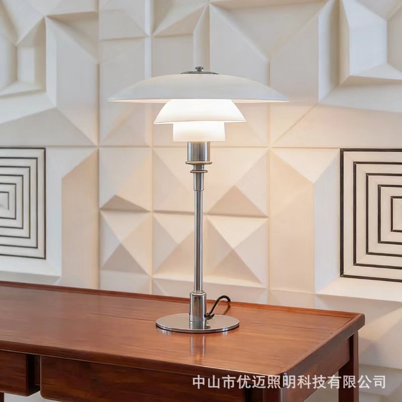 Danish Nordic Art Ph3 Glass Table Lamp Simple Creative Light Luxury Living Room Bedroom Study Bedside Decorative Table Lamp