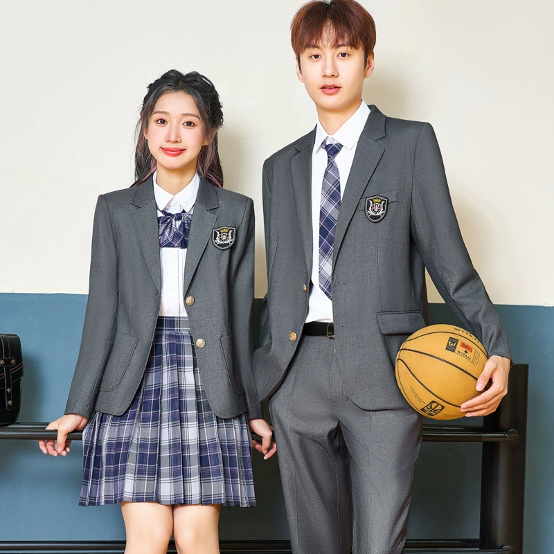 Мужская и женская школа стиль костюм из трех частей jk плиссированная юбка костюм