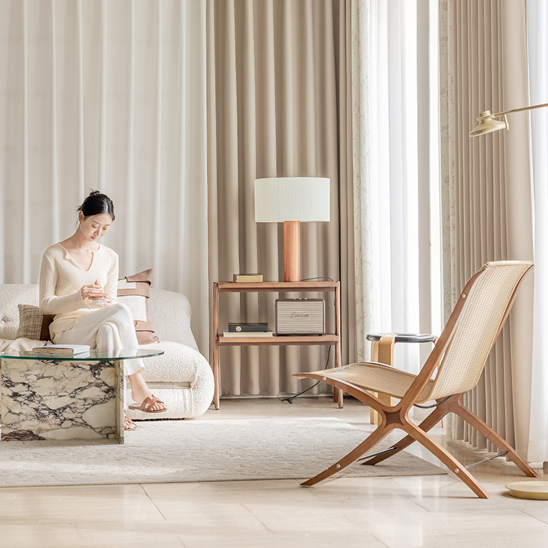 Romántico retro estilo francés sala de estar lujo ligero alto sentido dormitorio cortina de sombra nueva cortina de nieve de crema