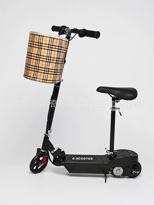 Electric scooter, foldable electric vehicle, small cross-border electric vehicle, children's scooter, portable adult mobility vehicle (Qatlanan elektrik skuterlər) - black