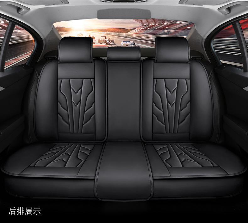 New All-Inclusive Full Leather All-Season Nappa Leather Wear-Resistant, Comfortable and Breathable Car Seat Cushion Fully Enclosed Seat Cover Wholesale