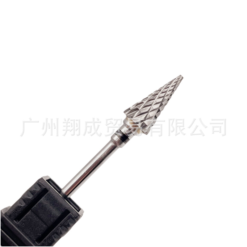 Nail art de gama alta frontal cabeza de molienda + eliminación de uñas de aleación de acero de tungsteno taladro de eliminación de uñas taladro tallado cabeza de molienda