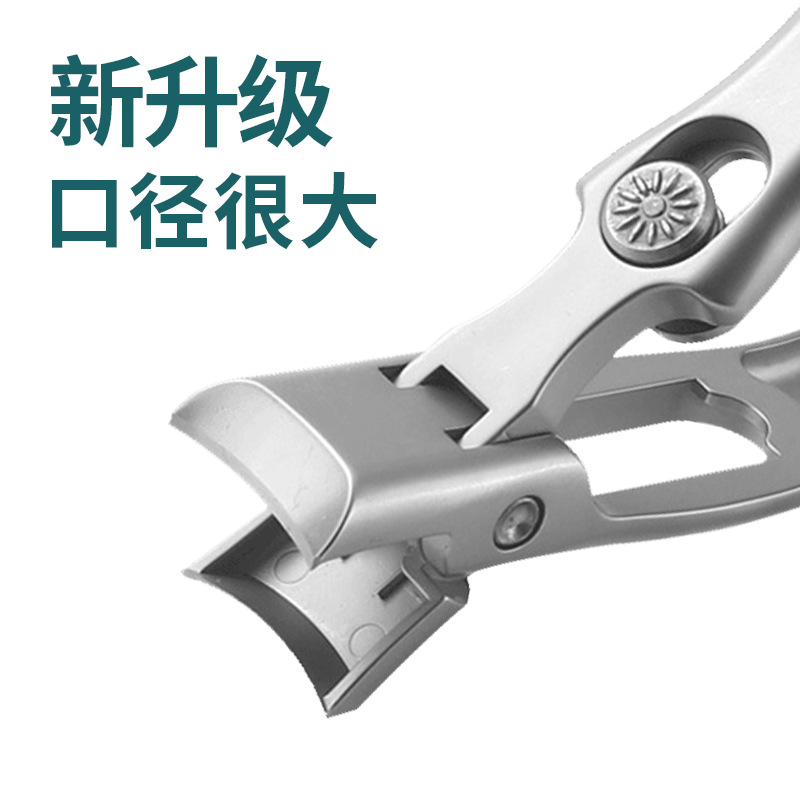 Cortaúñas de Acero Inoxidable Anti-Salpicaduras, Juego Individual, Herramienta Portátil para el Cuidado de las Uñas, Herramienta de Manicura Anti-Pellizcos