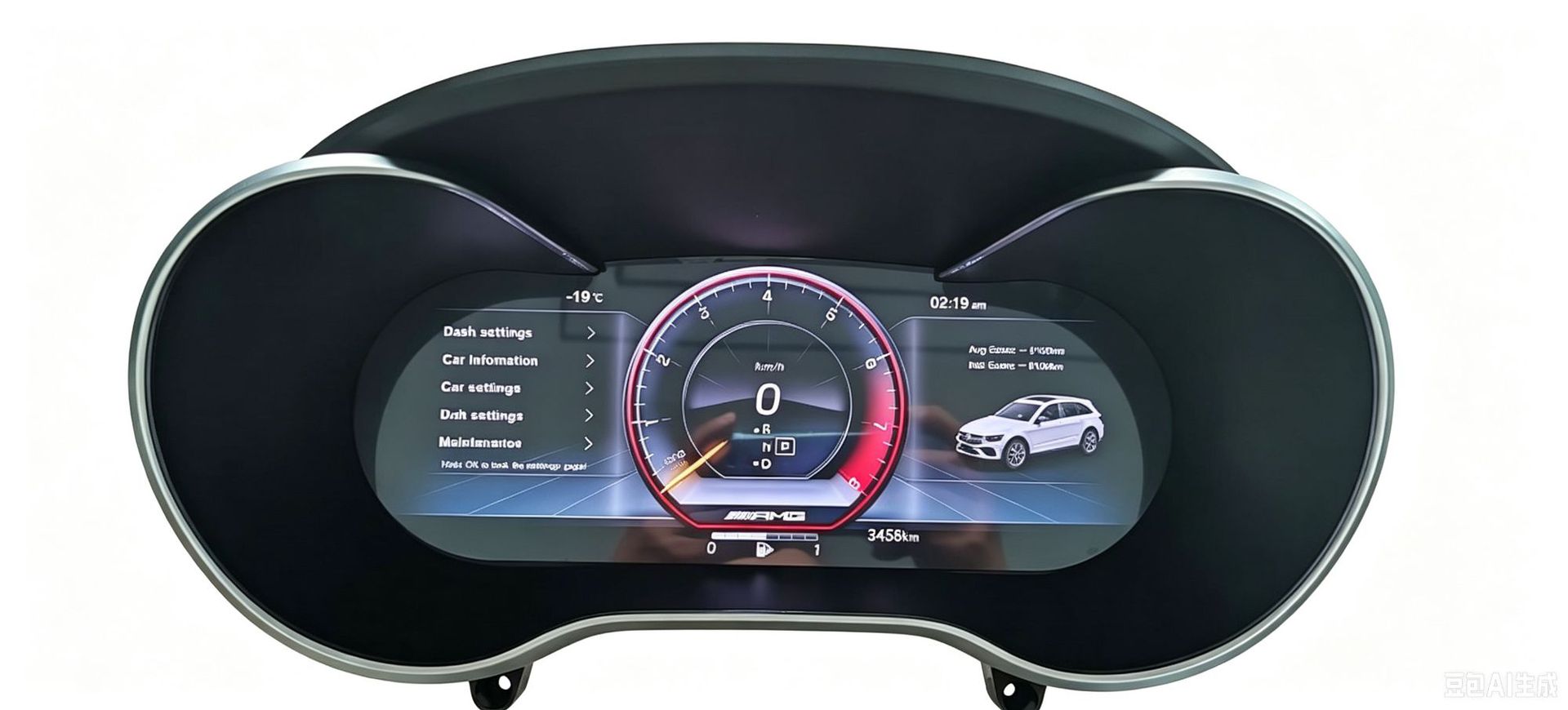Suitable for Mercedes-Benz Glc/C-Class W205/Ntg5.0 Upgrade to Full Lcd Instrument Panel, Plug and Play, Non-Destructive Connection