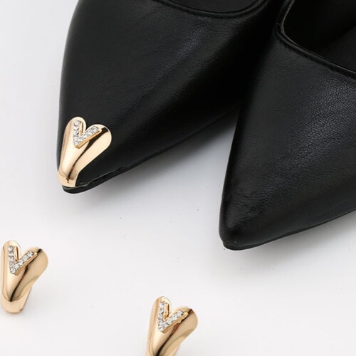 Toe tip protection protection head anti-kick toe toe leather shoes tip set high heels metal tip cover toe cover toe