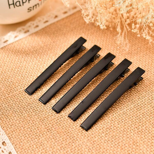 Black hair accessory handmade
