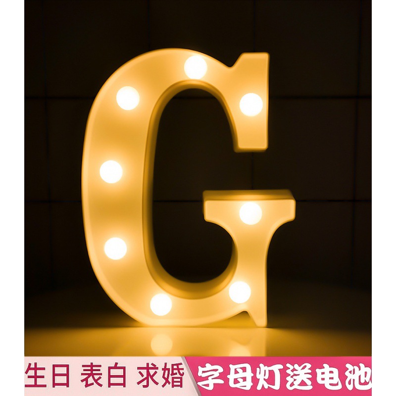 Feliz cumpleaños luz LED inglés Digital Color luz luminosa confesión romántica escena apoyos diseño carta luz al por mayor