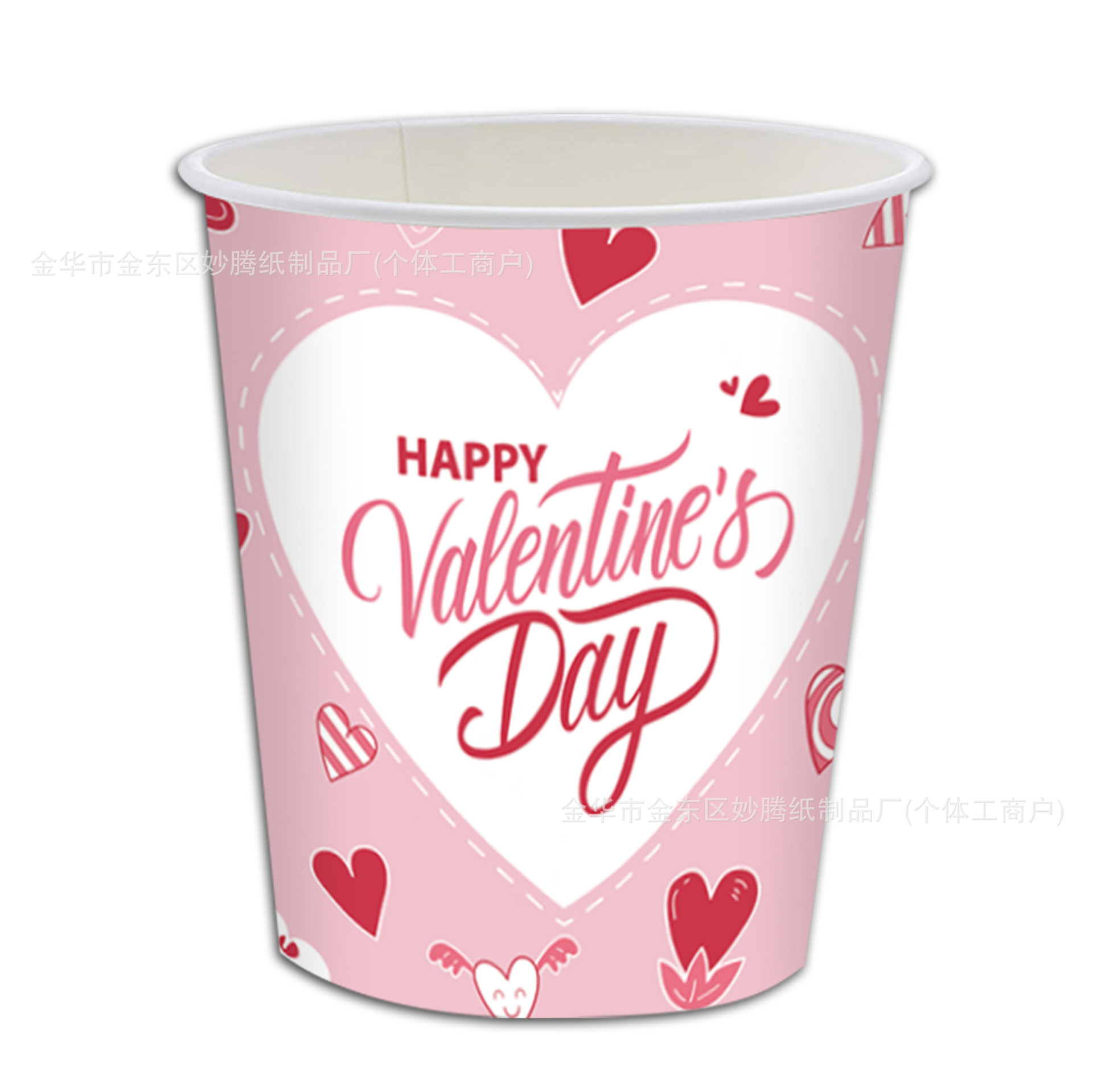 Ventas transfronterizas en caliente nuevo tema de San Valentín fiesta cubiertos de fiesta tazas de papel toallas de papel conjunto de bandeja desechable