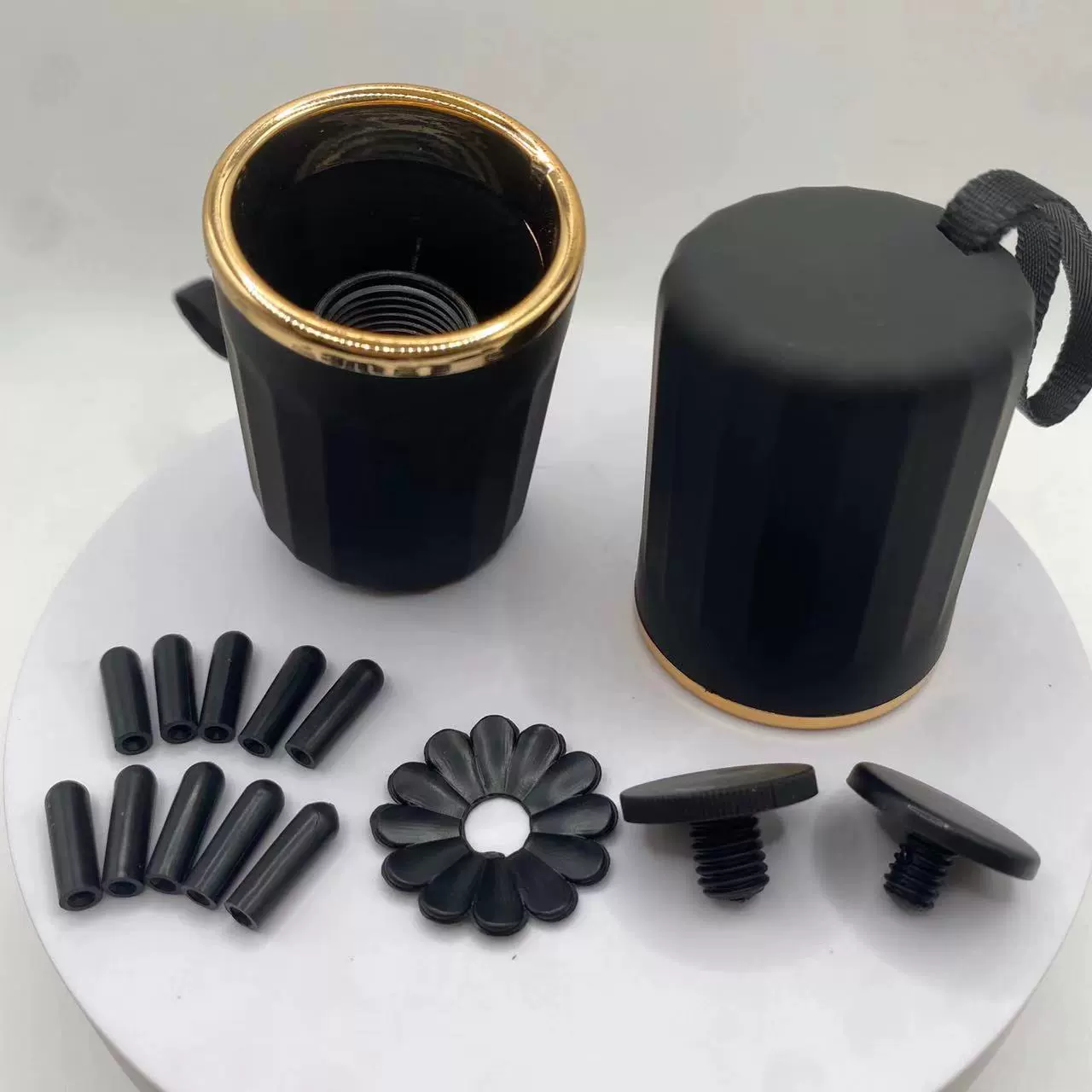 Автомобильный козырек 10 костный стержень большие зубы Пластиковый черный зонтик Ручка Ремонт частей зонтика