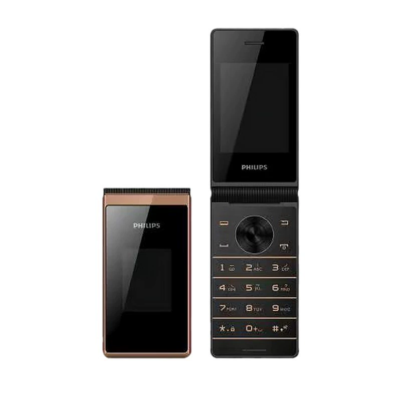 Philips, folding mobile phone, battery for elderly, E535, support function for all network communication standards, wide screen, big battery, 4G