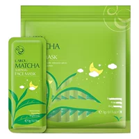 Laiko Matcha Спальная маска для путешествий, 3 г x 15 шт., несмываемая, увлажняющая, увлажняющая, средства по уходу за кожей, маска для внешней торговли, вся Англия