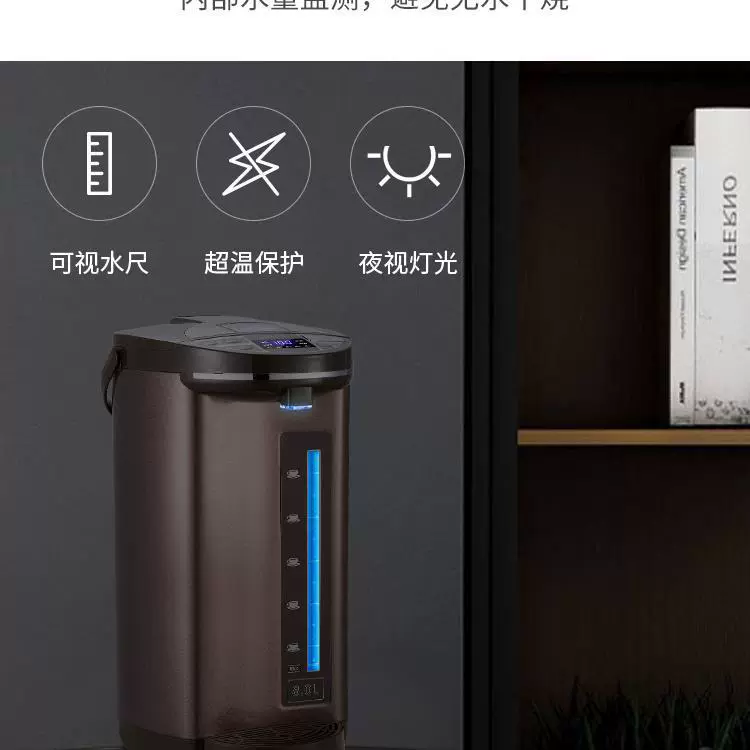 Capacious teapot, thermos for commercial use, keeps constant temperature