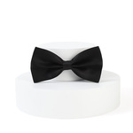 领结男结婚婚礼新郎伴郎酒红色兄弟团黑色西装蝴蝶结黑色双层领结