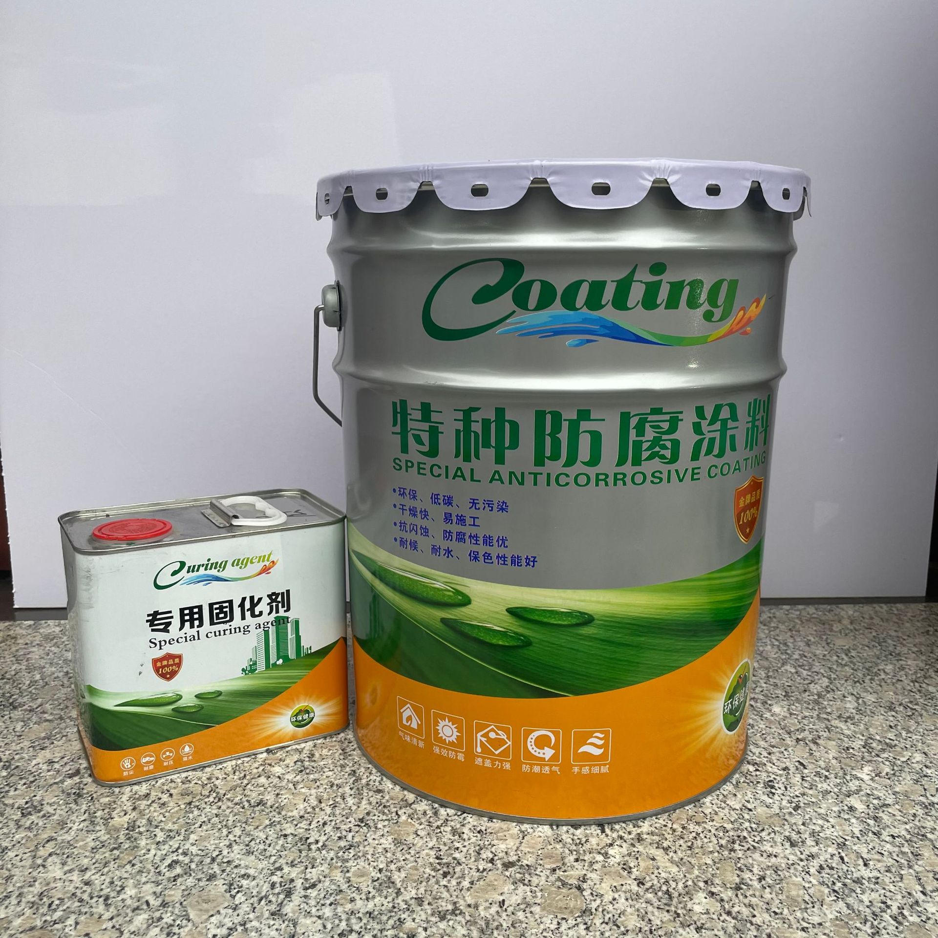 Epoxy zincrich paint factory gray guardrail