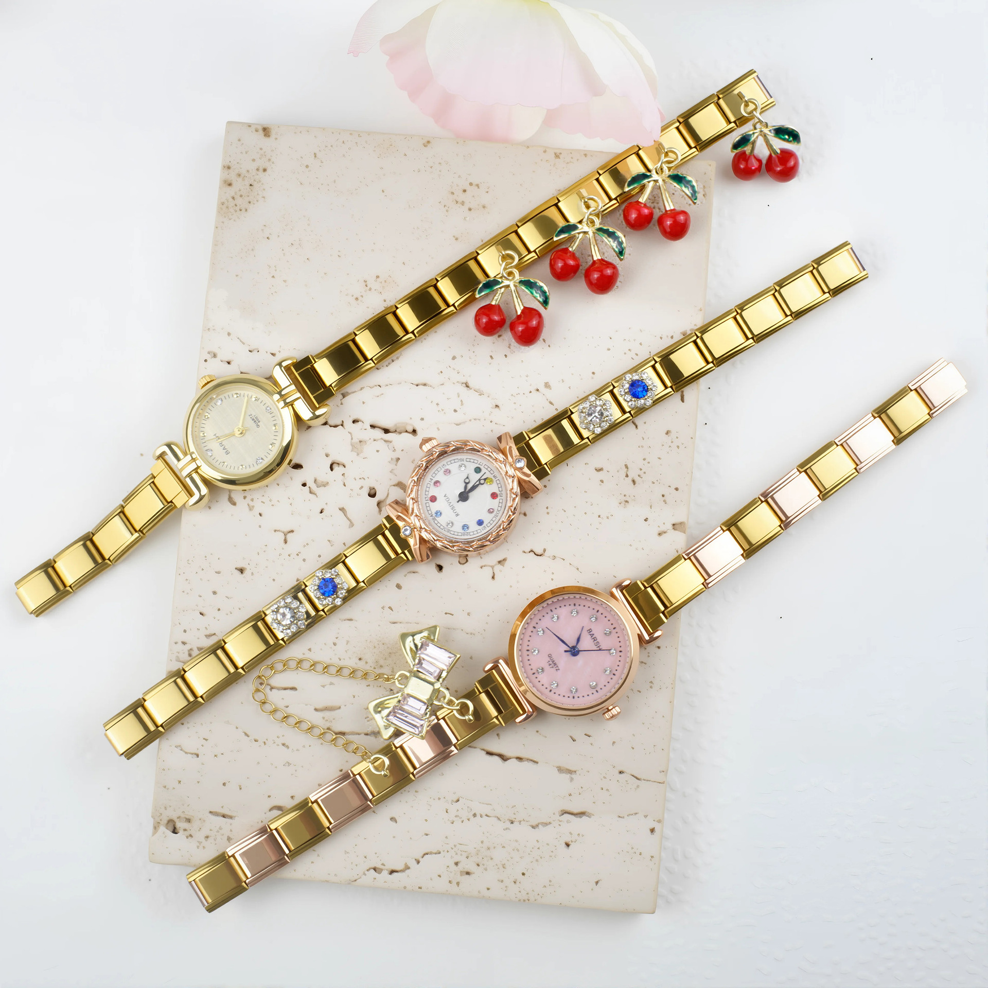 35g Weight Ordinary Glass Mirror Material Stainless Steel Strap Material Watch Classification Pointer+Number Display Type Double Side Snaps Buckle Style Oval Dial Shape Holiday, Shopping Occasion Quartz Movement Geometric Pattern All Seasons Season Unisex Gender Casual, Simple Style Style Casual Simple Style Geometric Double Side Snaps Quartz Watch 12