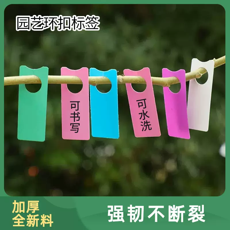 亚马逊加厚葡萄吊牌园艺标签可书写西瓜标记牌植物分色卡片