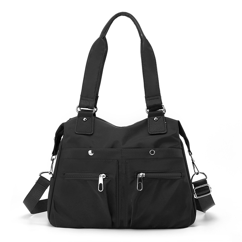 Bolso de mano informal ligero, bolso de lona de gran capacidad para ir al trabajo, bolso cruzado de tela Oxford de moda, bolso de nailon