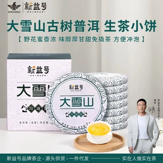 新益号一件代发大雪山普洱茶生茶饼云南古树普洱熟茶叶自己喝批发