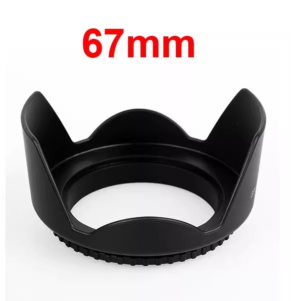 花瓣遮光罩67mm 罗口遮光罩 螺口花罩通用型