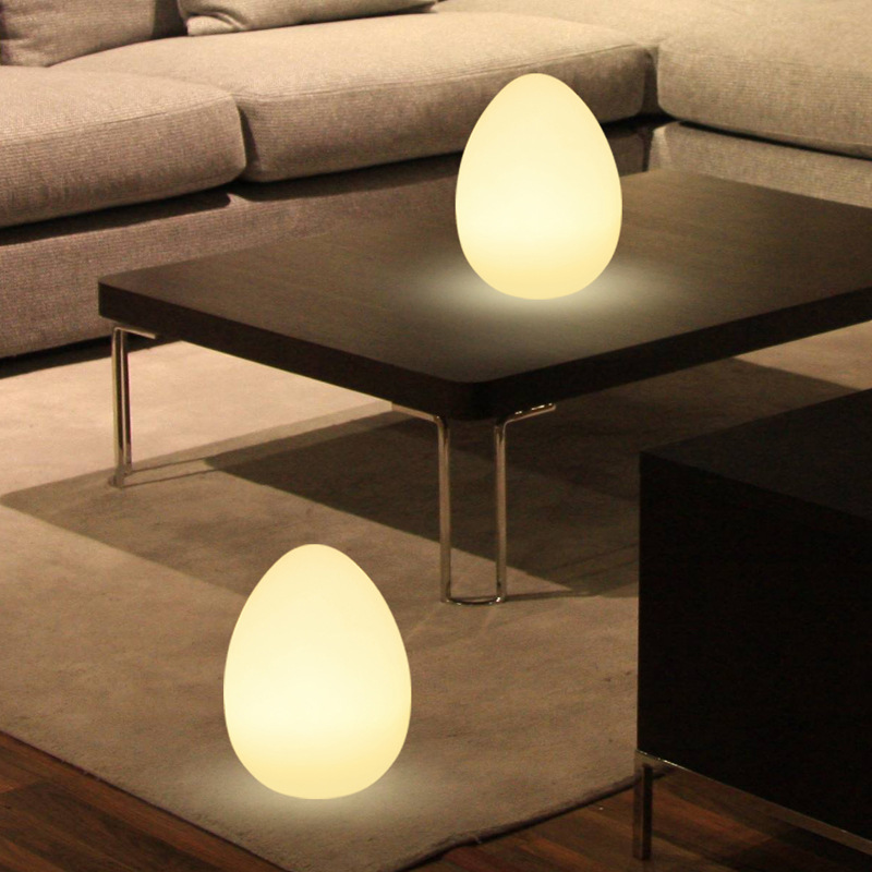 Ventas en caliente transfronterizas creativas y simples LED huevo de luz colorida bala de carga de control remoto decoración de luz de noche