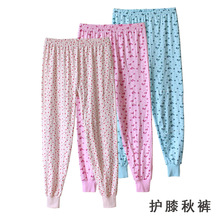 王书霞女士纯棉护膝秋裤大码中老年人妈妈打底裤线裤宽松保暖裤