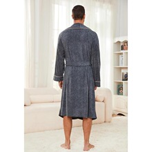 E 32613 Warm Winter Cotton Pajamas Robe ��ʿ˯�� ŷ���羳��