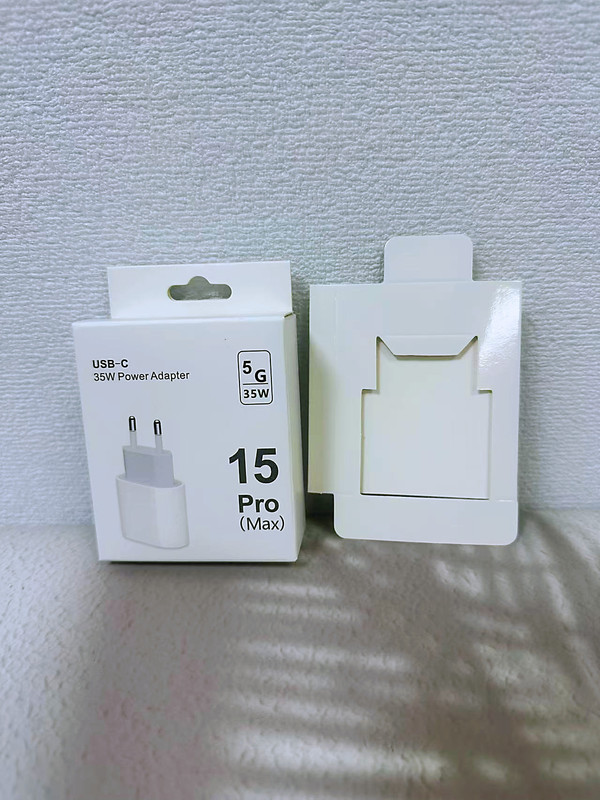 适用于苹果手机PD充电器 35W美欧英规充电器包装iPhone15充头纸盒|undefined