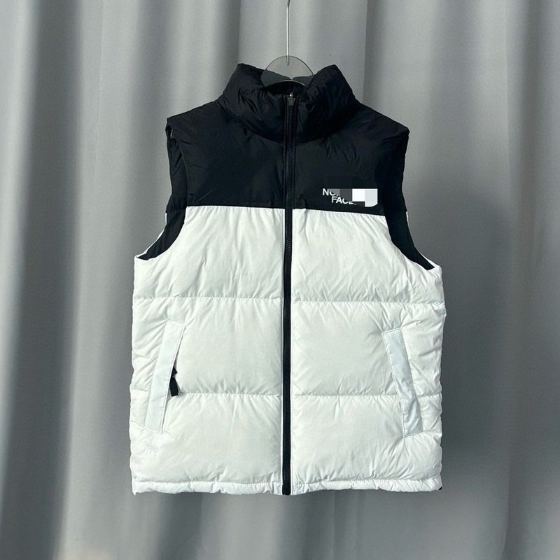 1996羽绒服马甲男女装同款刺绣外套防寒保暖立领背心韩版潮流|undefined