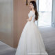 One-Shoulder Light Wedding Dress for Brides 2024 New French Satin Main Gauze High-Quality Simple Going Out Gauze for Small People