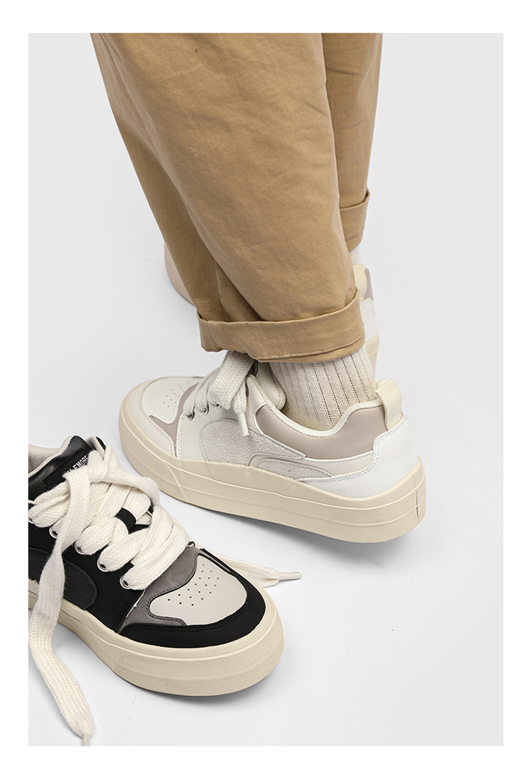 2025 new niche design couple sneakers men's low cut sports and leisure versatile thick soled casual men's shoes trendy X136_voghion.com