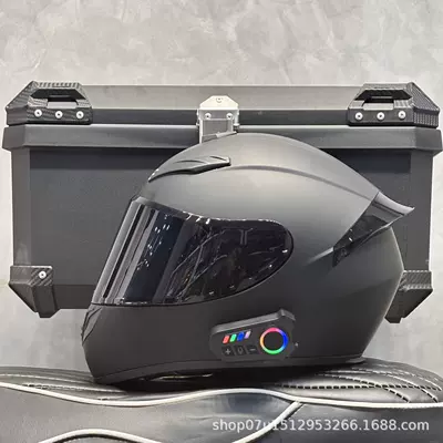 Helmet | Motosiklet kaskı (dəbilqə) - matte-black-black-mirror-new-bluetooth-s-head-circumference-52-53-weight-45kg-or-less